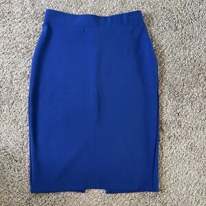 New Mix Women's Pencil Skirt Blue Size L